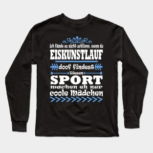 Eiskunstlauf Mädchen Eis Pirouette Frauen Long Sleeve T-Shirt